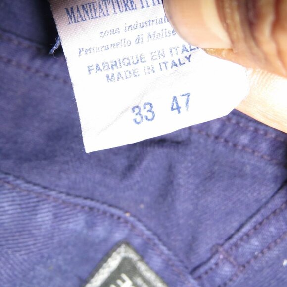 Versace Jeans Couture Straight Leg Blue Denim Jeans Pants 33 47 Plus Size - Picture 8 of 8